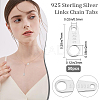 50Pcs 925 Sterling Silver Links STER-BBC0001-09-3