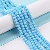 Electroplate Opaque Solid Color Glass Beads Strands LS-EGLA-A034-P3mm-L11-4