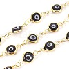 Handmade Evil Eye Lampwork Link Chains CHC-F009-01B-G01-1