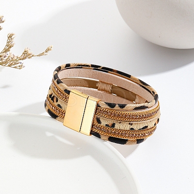 Leather Multi-strand Bracelets PW-WG44847-02-1