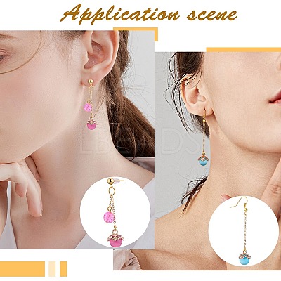 10Pcs Gemstone Charm Pendant Crystal Quartz Healing Natural Stone Pendants Buckle for Jewelry Necklace Earring Making Cra JX599A-1