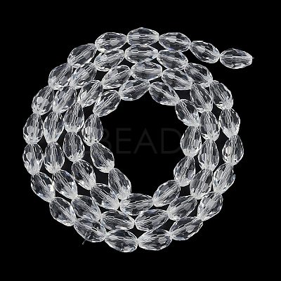 Transparent Glass Beads Strands EGLA-N013-T6mm-D01-1