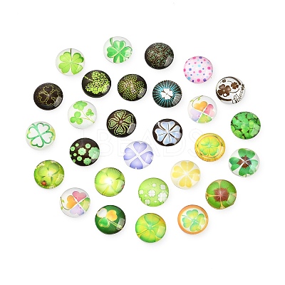 Flatback Glass Cabochons for DIY Projects GGLA-PH0004-27F-1