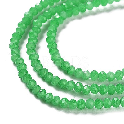 Baking Paint Imitation Jade Glass Bead Strands X-DGLA-A034-J4MM-A10-1