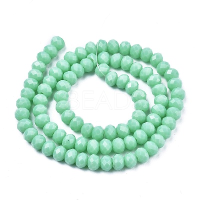 Opaque Solid Color Glass Beads Strands EGLA-A034-P2mm-D14-1