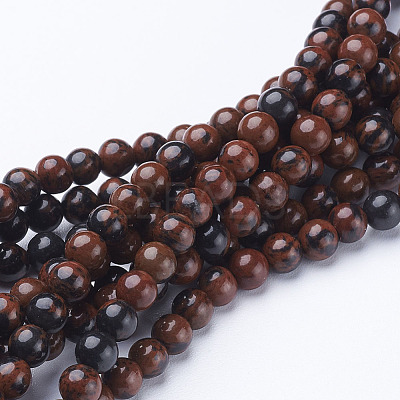 15 inch Smooth Round Gemstone Strand GSR4mmC005-1
