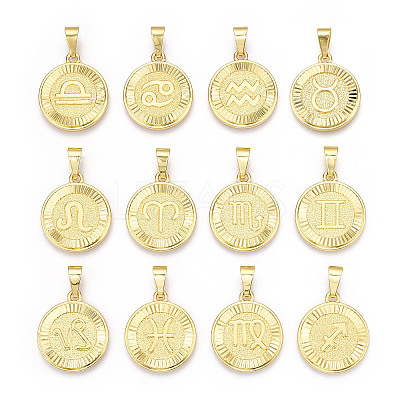 Brass Pendants KK-T070-02G-1