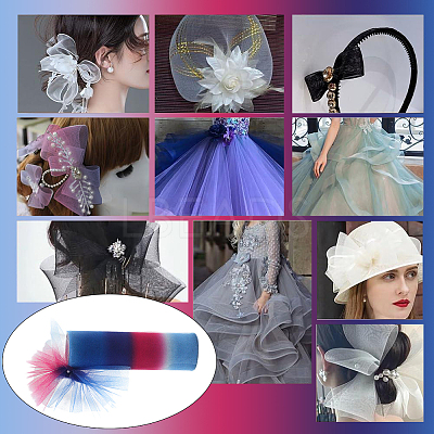 Polyester Deco Mesh Ribbons PW-WG7A161-03-1