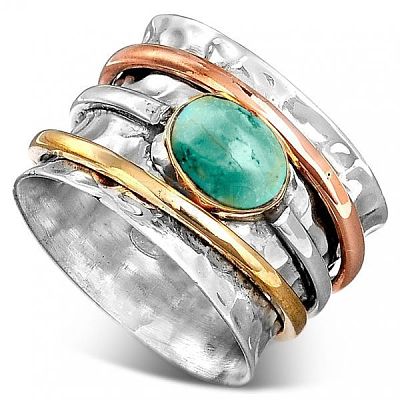 Retro Alloy Turquoise Finger Rings FS-WG5E832-03-1