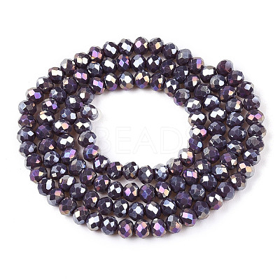 Electroplate Glass Beads Strands LS-EGLA-A044-P3mm-B11-1