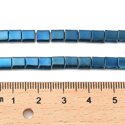 Electroplated Non-magnetic Synthetic Hematite Beads Strands G-G089-B02-14-1