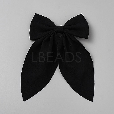 Polyester & Iron Alligator Hair Clips PHAR-WH0023-006P-C-1