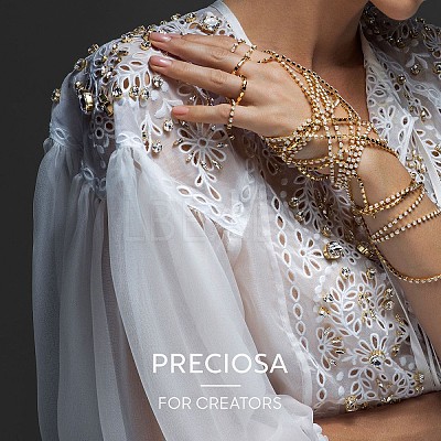 Preciosa&reg MAXIMA Crystal Round Stones Y-PRC-RBSS29-20050-1