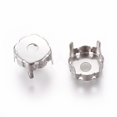 Non-Tarnish 201 Stainless Steel Sew on Prong Settings STAS-L229-03B-1