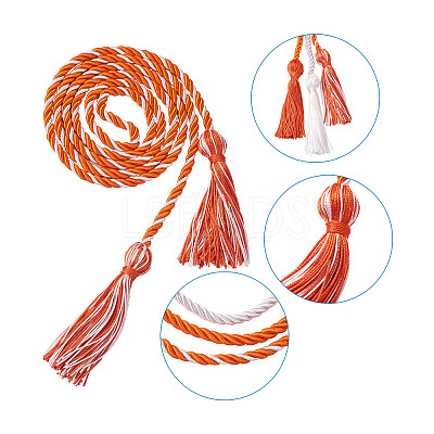 6Pcs 3 Style Polyester Tassel Big Pendant Decorations FIND-TA0001-50-1