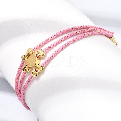 Polyester Multi-Strand Bracelets FB-CBA983F-02G-03-1
