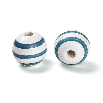Natural Wood European Beads WOOD-S059-01B-1