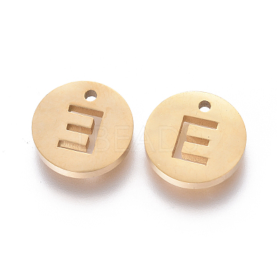 Ion Plating(IP) 304 Stainless Steel Charms STAS-I120-10E-G-1