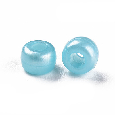 Plastic Pearlized Beads KY-R019-01F-1