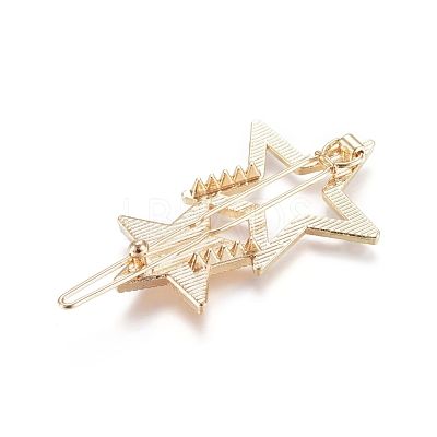 Zinc Alloy Hair Clip Findings PALLOY-E564-58G-1
