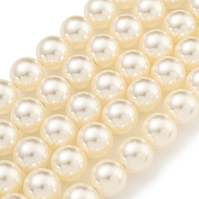 Glass Pearl Beads Strands HY-G002-01F-02-1