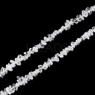 1 Strand Natural Quartz Crystal Chip Beads Strands G-TAD0001-08-1