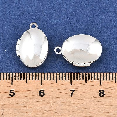 Oval Brass Locket Pendants LS-KK-K414-12E-S-1