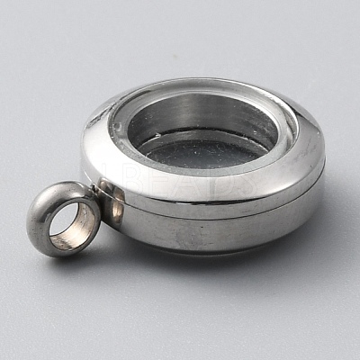304 Stainless Steel Locket Pendants STAS-WH0044-13A-P-1
