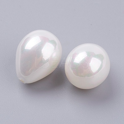 Shell Pearl Half Drilled Beads BSHE-G017-16x12mm-17-1