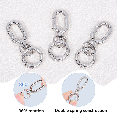 Alloy Swivel Clasps FIND-SP0003-29P-1