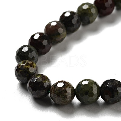 Natural Dragon Blood Beads Strands G-E571-30B-1