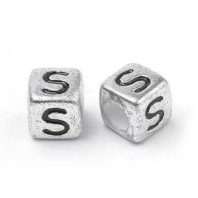 Plated Acrylic Beads X1-PB43C9308-S-1