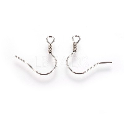 Tarnish Resistant Stainless Steel Earring Hooks X-STAS-E009-2-1