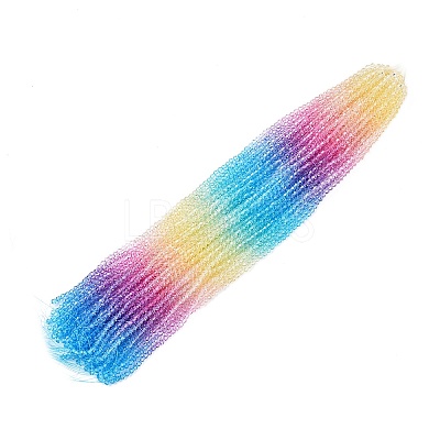 Gradient Color Baking Paint Glass Bead Strands X1-DGLA-A039-T4mm-A07-1