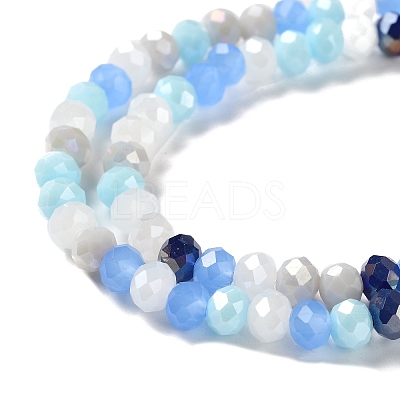 Glass Beads Strands EGLA-A034-M6mm-40-1