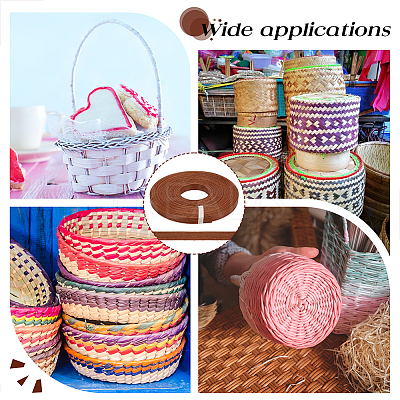 20M Handmade Woven Paper Rattan OCOR-WH0101-34C-1