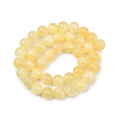 Natural Golden Silk Jade Beads Strands G-Z112-A01-8mm-1