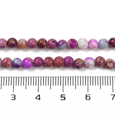Dyed Natural Regalite/Imperial Jasper/Sea Sediment Jasper Beads Strands G-B124-C04-08-1