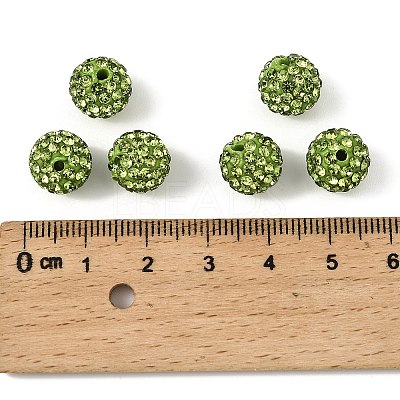 Pave Disco Ball Beads RB-H258-10MM-214-1