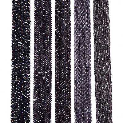 Electroplate Glass Beads Strands EGLA-A044-T3mm-B15-1