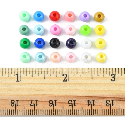 1488Pcs 24 Style Opaque Acrylic Beads OACR-FS0001-20-1