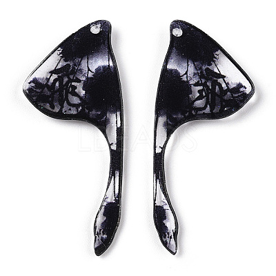 Epoxy Resin Wing Pendants RESI-TAC0021-96G-1