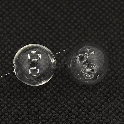 Handmade Two Holes Blown Glass Globe Beads BLOW-TA0001-01B-1
