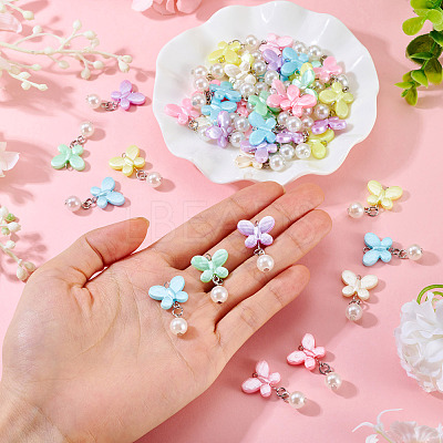 Opaque Acrylic Butterfly Pendants PALLOY-TA00316-1