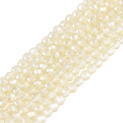 Transparent Glass Beads Strands EGLA-N028-01A-A09-1