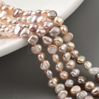 Natural Cultured Freshwater Pearl Beads Strands PEAR-A006-02F-1