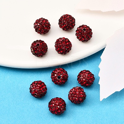 Pave Disco Ball Beads RB-A130-10mm-5-1