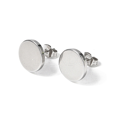 304 Stainless Steel Stud Earrings EJEW-L309-01D-P-1