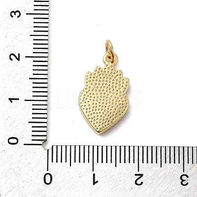 Brass Enamel Pendants KK-P338-34A-G-1