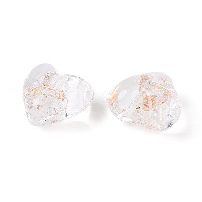 Handmade Foil Glass Beads FOIL-N029-09A-1